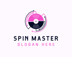 DJ Music Record Player logo