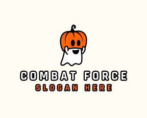 Ghost Pumpkin Halloween logo