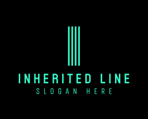 Neon Stripe Line Stroke logo design