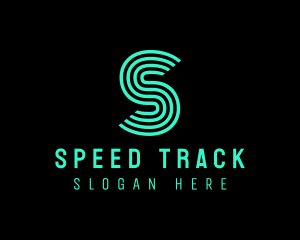 Neon Stripe Line Stroke logo