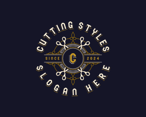 Barber Cutting Scissors logo