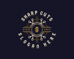 Barber Cutting Scissors logo