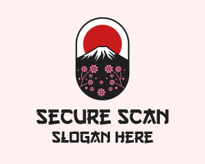 Mount Fuji Cherry Blossom logo design