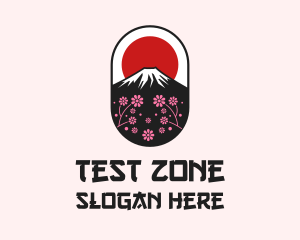 Mount Fuji Cherry Blossom logo design