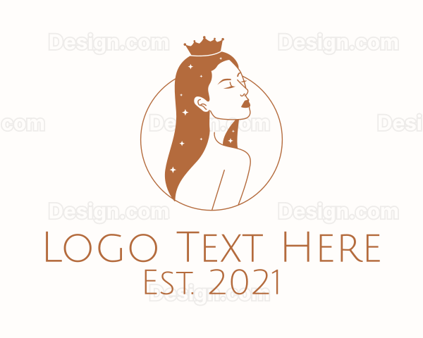 Beauty Queen Stylist Logo