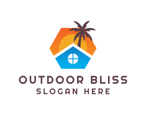 Summer Beach House logo design