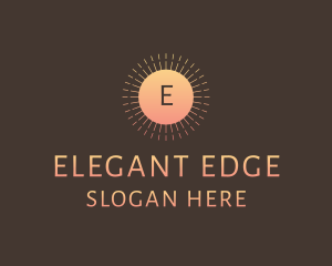 Elegant Sunshine Hotel logo design