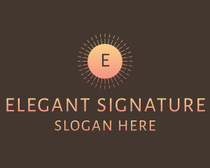 Elegant Sunshine Hotel logo design