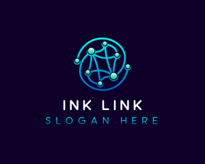 Link Network Technology logo design