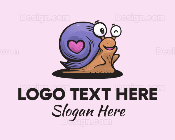 Love Shell Snail Logo