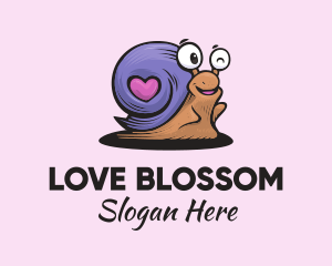 Love Shell Snail logo design