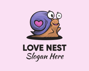 Love Shell Snail logo design