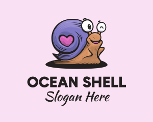 Love Shell Snail logo design