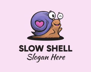 Love Shell Snail logo design