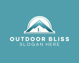 Mountain Lettermark Landscape logo design