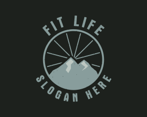 Hipster Mountain Badge logo
