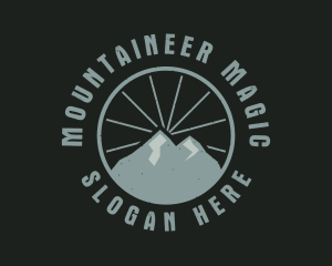 Hipster Mountain Badge logo