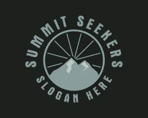 Hipster Mountain Badge logo