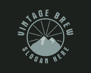 Hipster Mountain Badge logo