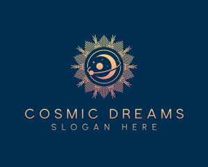 Cosmic Moon Sun logo design