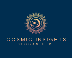 Cosmic Moon Sun logo design