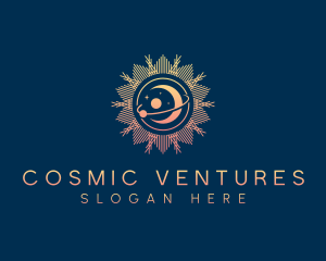 Cosmic Moon Sun logo design