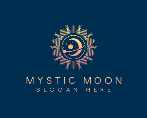 Cosmic Moon Sun logo design