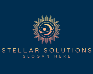 Cosmic Moon Sun logo design