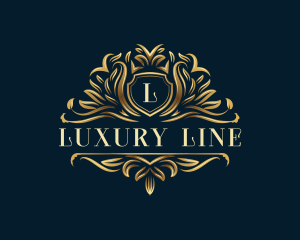 Luxury Organic Leaf  logo design