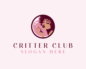 Smoking Sexy Woman logo design