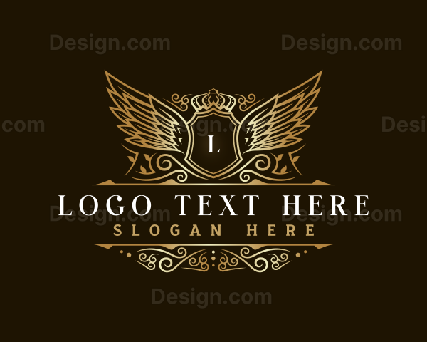 Luxury Wing Crown Logo