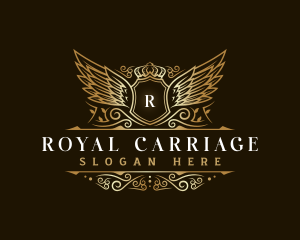 Luxury Wing Crown logo design