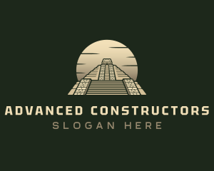 Inca Pyramid Temple logo design