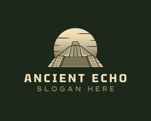 Inca Pyramid Temple logo design