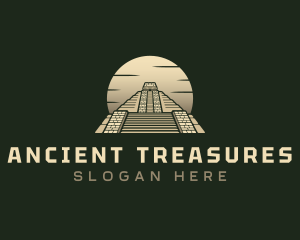 Inca Pyramid Temple logo design