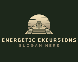 Inca Pyramid Temple logo design