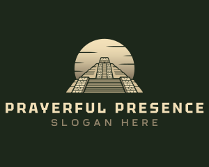 Inca Pyramid Temple logo design