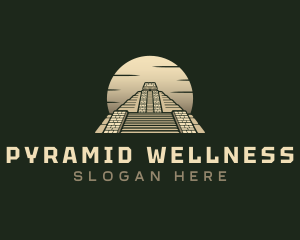 Inca Pyramid Temple logo design