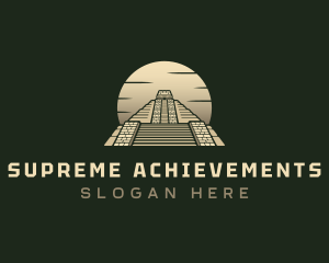 Inca Pyramid Temple logo design