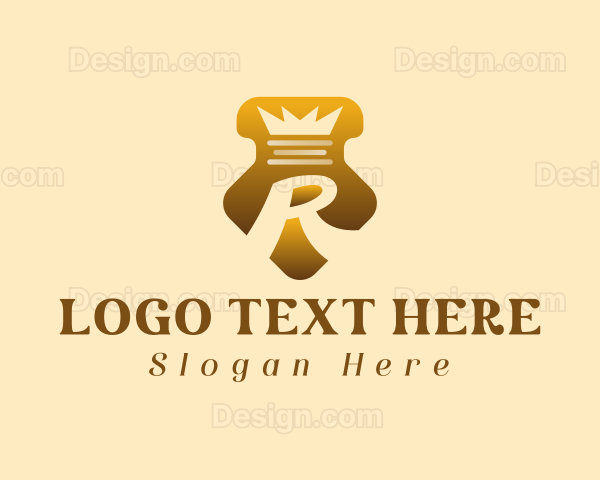 Gold Shield Crown Logo