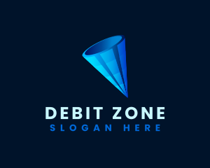 3D Digital Cone  logo design