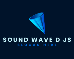 3D Digital Cone  logo design