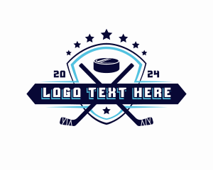 Sports Hockey Shield Game logo