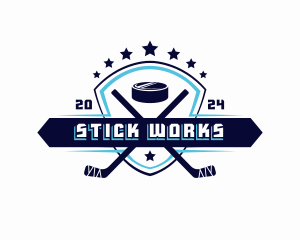 Sports Hockey Shield Game logo