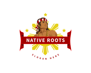 Native Filipino Hero logo design