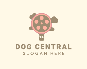 Hot Air Balloon Film Reel logo design