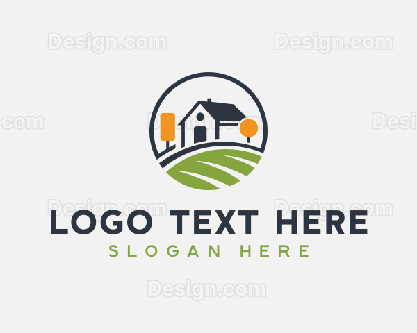 House Garden Landscaping Logo