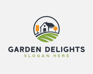 House Garden Landscaping logo design