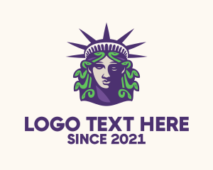 Statue of Liberty Medusa  logo