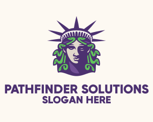 Statue of Liberty Medusa  Logo